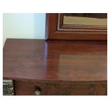 MB - Mirrored Dresser With Arch Mirror - Burl Wood Veneer