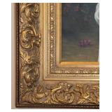 LR - Madonna and Child Reproduction Painting in Ornate Gold Frame