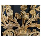 MB - Pair of Antique French Sèvres-Style Cobalt Blue Porcelain Candelabras