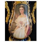 MB - Pair of Antique French Sèvres-Style Cobalt Blue Porcelain Candelabras