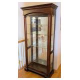 ML - Elegant Single Door Glass Display Cabinet