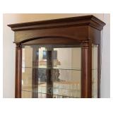 ML - Elegant Single Door Glass Display Cabinet