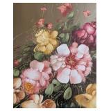 ML - M. H. Hwang Framed Floral Painting