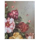 ML - M. H. Hwang Framed Floral Painting