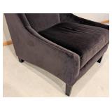 LR - Brown Micro Suede Armchair