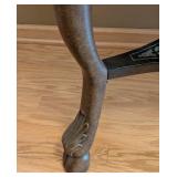 ML - Round Accent Table With Inlaid Top