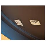 ML - Round Accent Table With Inlaid Top