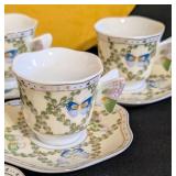 MB - CC & T Butterfly Demitasse Set - Service for Six