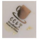 MB - CC & T Butterfly Demitasse Set - Service for Six