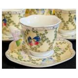MB - CC & T Butterfly Demitasse Set - Service for Six