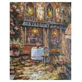 LR - Framed Reproduction Oil Painting - Venice Canal Scene