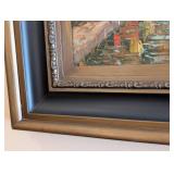 LR - Framed Reproduction Oil Painting - Venice Canal Scene