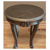 MB - Pair of Carved Wood Side Tables