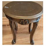 MB - Pair of Carved Wood Side Tables