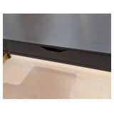 LR - Black Writing Desk, 2-Drawer, Top Slot