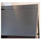 LR - Black Writing Desk, 2-Drawer, Top Slot