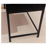 LR - Black Writing Desk, 2-Drawer, Top Slot