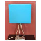 ML - IKEA Table Lamp  - Blue Square Shade
