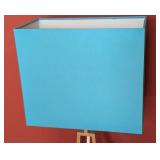 ML - IKEA Table Lamp  - Blue Square Shade