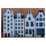 ML - KLM Delft House Collection - Delftware Miniature City Row by Bols for KLM Amsterdam