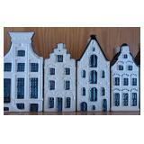 ML - KLM Delft House Collection - Delftware Miniature City Row by Bols for KLM Amsterdam