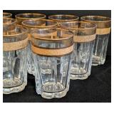 Pasabahce Gold Rim Glass Set - 12 Glasses