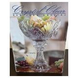 LL - Crystal Clear Wellington 14in Lead Crystal Compote - 24% Lead Crystal