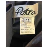 LL - Potral Navy Blue Tiered Evening Dress - Size 14, 100% Polyester