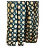 LL - Roz & Ali Navy Sleeveless Dress - Zipper Back, Circle-Print Skirt, Size M