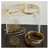 LLB - Gold-Tone Spiral Bracelets (Lot of 5)