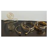 LLB - Gold-Tone Spiral Bracelets (Lot of 5)