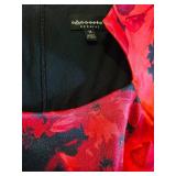 LL - Earthnected Apparel Floral Satin Dress - Pink/Navy - Size 14