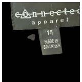 LL - City Chic Blue Lace-Overlay Dress - Sleeveless V-Neck - Size 14