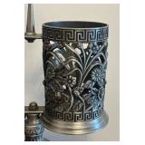 BR1 -Vintage Silver Plated Holder / Vintage Silver Plated Salt and Pepper / Wine Stand