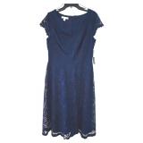 MBC - Eliza J Navy Lace Dress - Size 14, Knee-Length