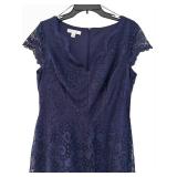 MBC - Eliza J Navy Lace Dress - Size 14, Knee-Length