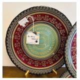 BR1 - The Art of Tabletop - 13-Inch Turkish Decorative Plates - Set of 3 - Handmade in Turkey