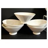 BR1 - Taste-ology Porcelain White Dinnerware - Pitcher, Bowls, Heart Dishes, Spiked Bowl