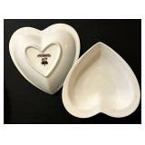 BR1 - Taste-ology Porcelain White Dinnerware - Pitcher, Bowls, Heart Dishes, Spiked Bowl