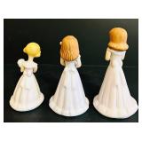 BR1 - Enesco Growing Up Birthday Girls Figurines (Lot of 3)