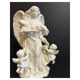 BR1 - Porcelain Angel Figurine Set: Mary & Baby Jesus, Angel, Baptized in Christ