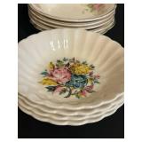 BR1 - Meritage Floral Bone China Dinnerware Set - Rose Pattern, 10 Inch Platter, Made in China