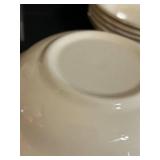 BR1 - Meritage Floral Bone China Dinnerware Set - Rose Pattern, 10 Inch Platter, Made in China