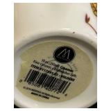 BR1 - Meritage Floral Bone China Dinnerware Set - Rose Pattern, 10 Inch Platter, Made in China