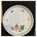 BR1 - Meritage Floral Bone China Dinnerware Set - Rose Pattern, 10 Inch Platter, Made in China