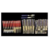 k - Two Vintage Persian Flatware Sets