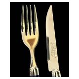 k - Two Vintage Persian Flatware Sets