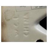 k - Angel Cherub Figurines - Pair, White Ceramic, Winged Baby Angels