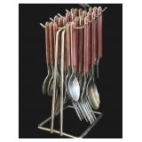 DR - Stainless Steel Kitchen Utensil Set with Stand - Knife Rack, Spoons & Spatulas