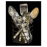 DR - Stainless Steel Kitchen Utensil Set with Stand - Knife Rack, Spoons & Spatulas